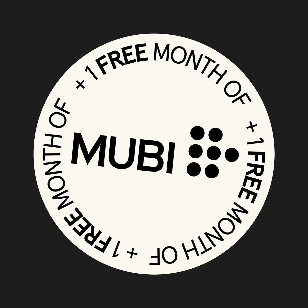 1 month free of MUBI